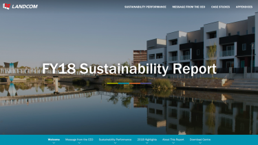 Landcom 2018 Sustainability Report