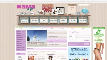 Online magazine www.mamaaja.sk
