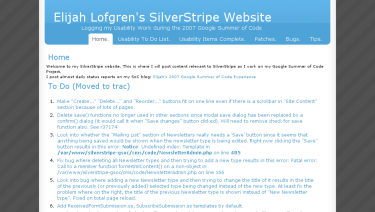Elijah Lofgren's SilverStripe Website<br />