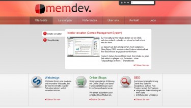 memdev. - Online-Shops, SilverStripe CMS, SEO