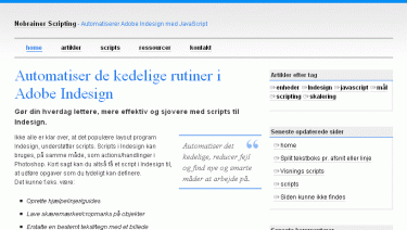 nobrainer.dk - Automating Adobe Indesign using Jav