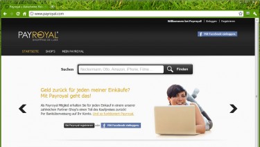 Payroyal - Cashback bzw. Geld zurück und Gutschein