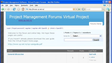 Project Management Forums -Virtual Project