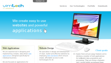 Vimtech Ltd company website