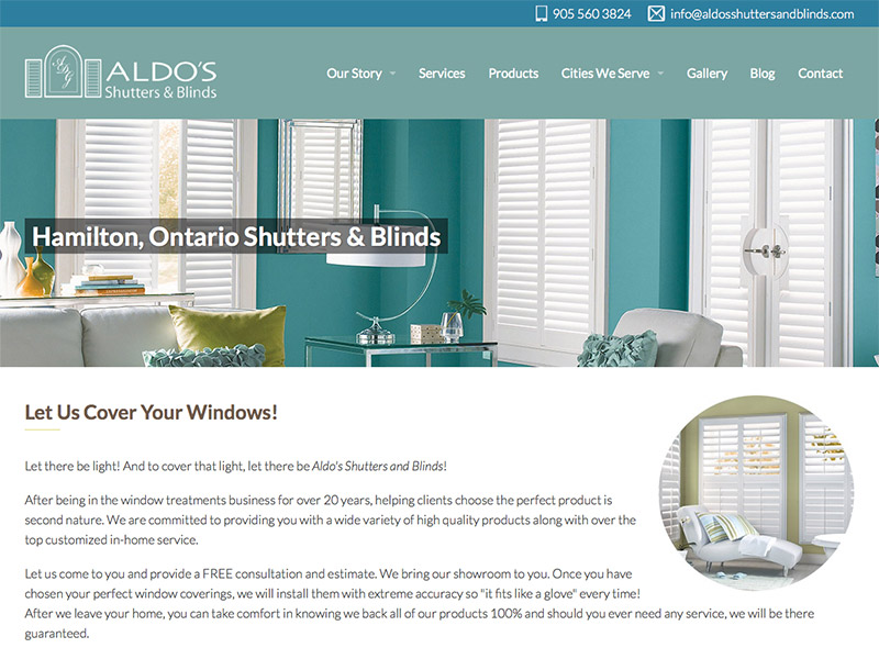 Aldo's Shutters & Blinds (Liam)