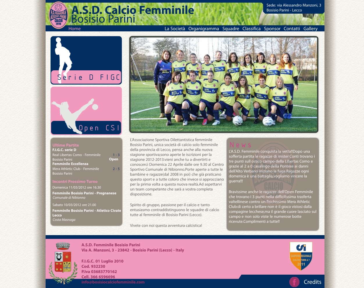 Calcio Femminile Bosisio Parini (TotsDesign)