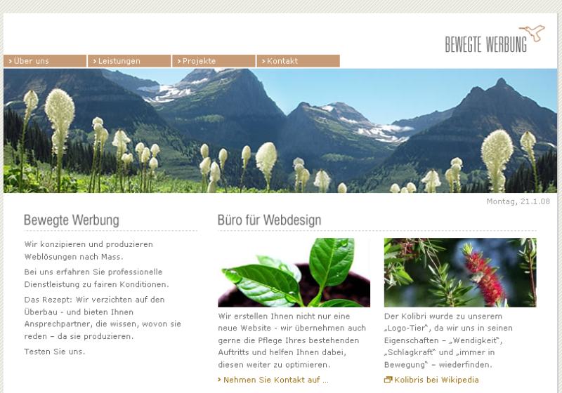 Bewegte Werbung (mundgold)