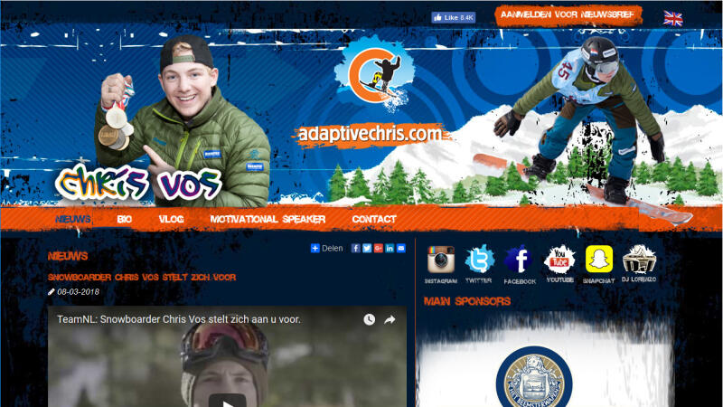 Snowboarder Chris Vos  (Hestec)