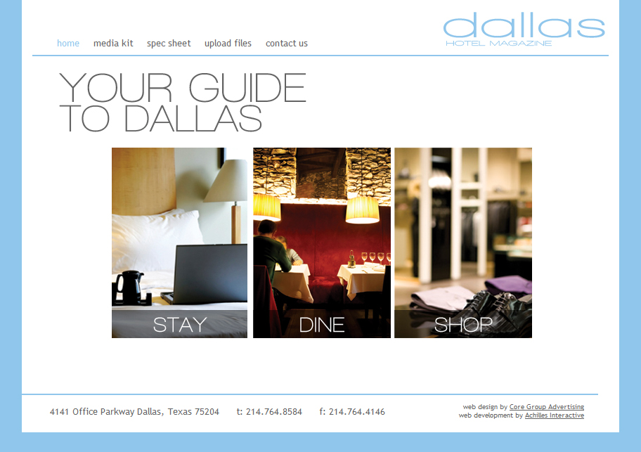 Dallas Hotel Magazine (Achilles Interactive)