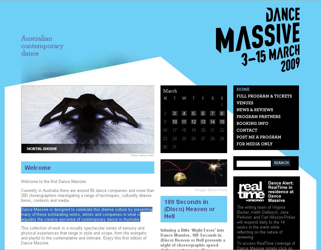 Dance Massive 2009 (Apophenian)