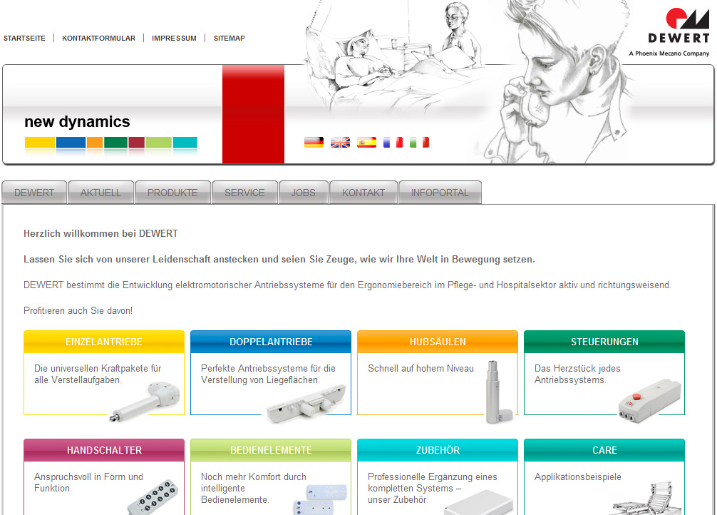 Dewert - German Manufacturer of economic electromo (Internet Marketing Services GmbH)
