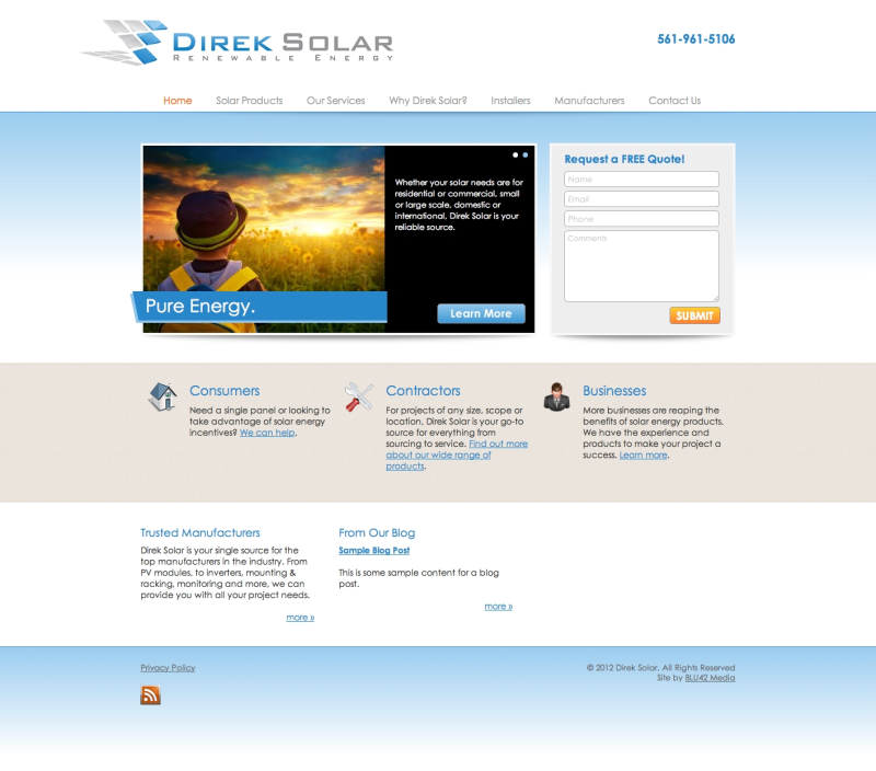Direk Solar - Renewable Energy (BLU42 Media)