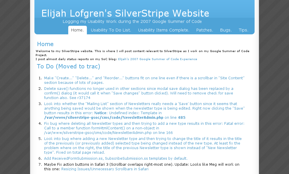 Elijah Lofgren's SilverStripe Website<br />
 (elijahlofgren)