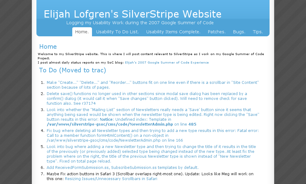 Elijah Lofgren's SilverStripe Website<br />
(elijahlofgren)