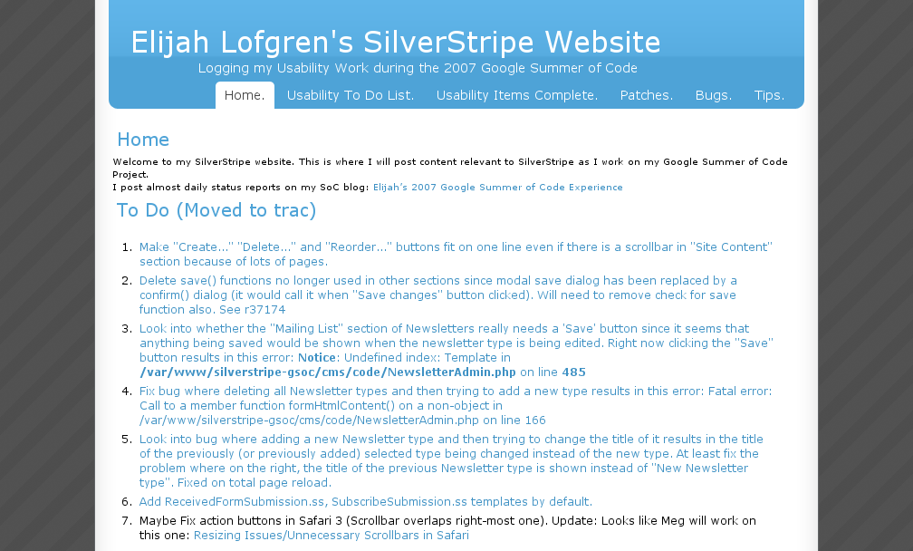 Elijah Lofgren's SilverStripe Website<br />
 (elijahlofgren)