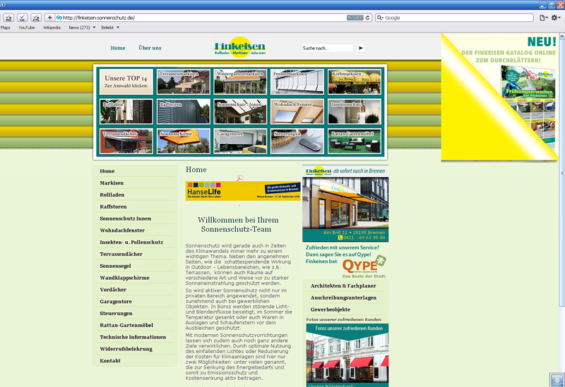Finkeisen Sonnenschutz (WorkingSolution)