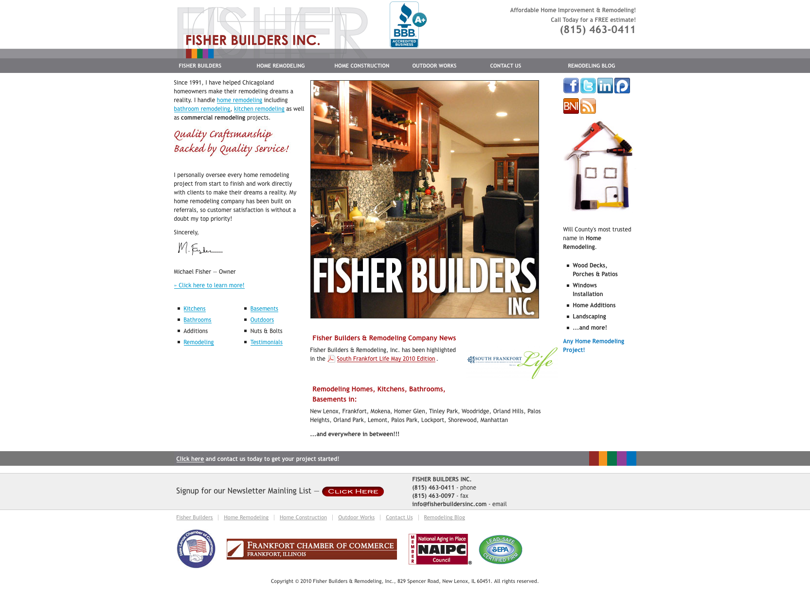 Fisher Builders, Inc. Home Remodeling (sonet)
