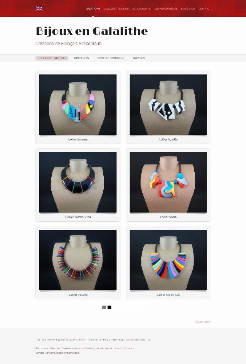 Galalith jewels (stallain)