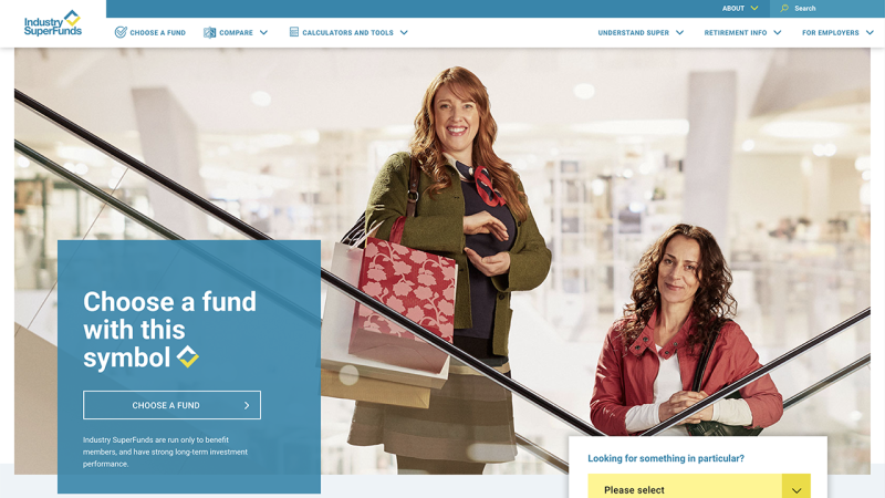 Industry SuperFunds website (SparkGreen)