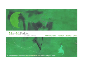 Mary McFadden Writes