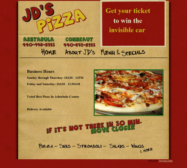 JD's Pizza (Downing Media)