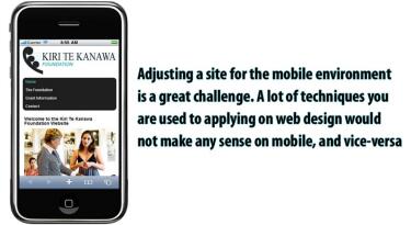 Kiri Te Kanawa Foundation Mobile Website