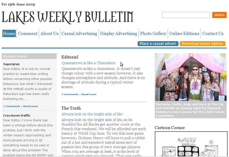 Lakes Weekly Bulletin Queenstown (t|m)