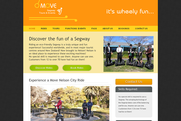 Move Nelson Segway Tours and Events (webtonic)