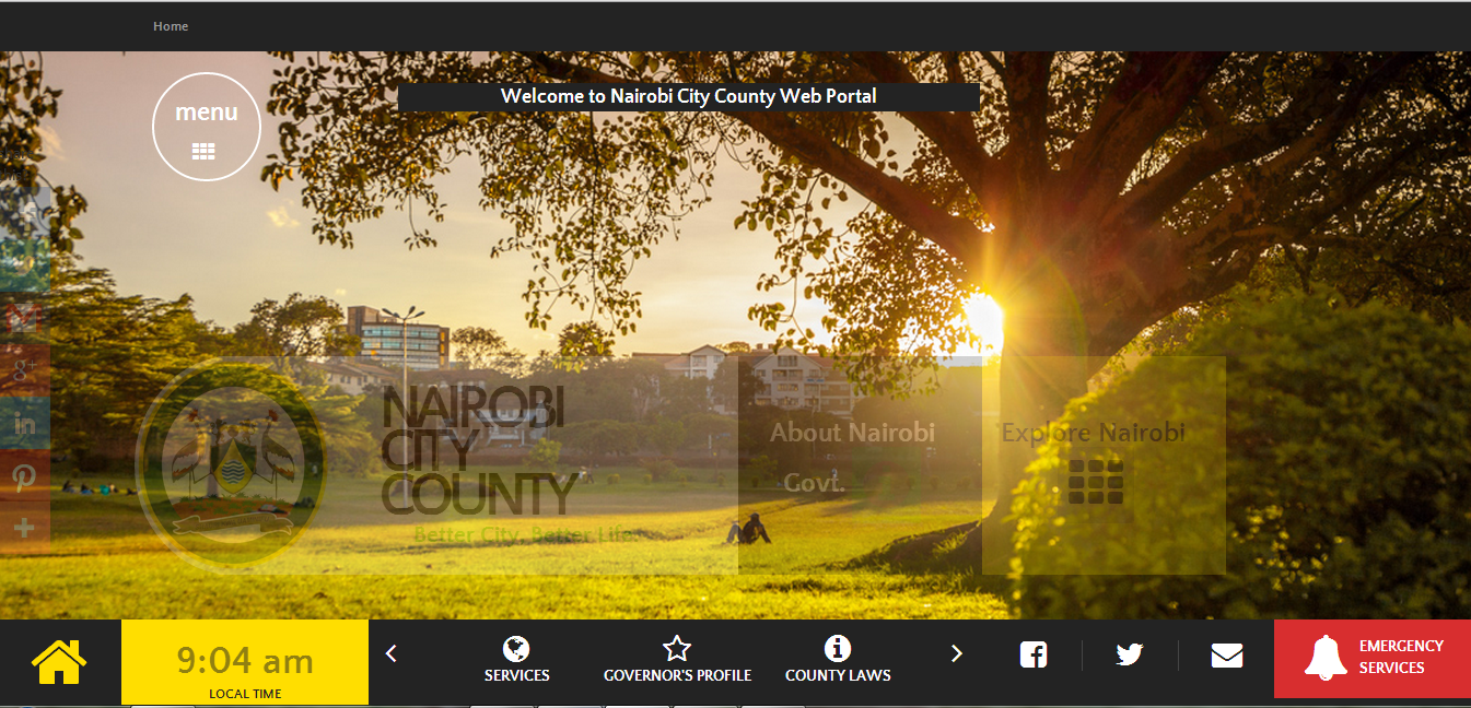 Nairobi City County Website (graycie)