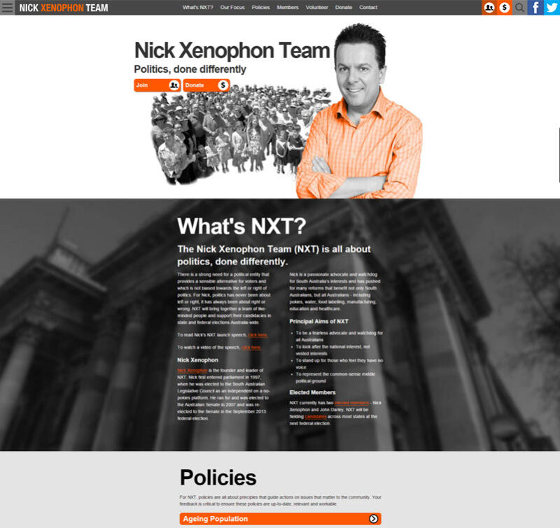 Nick Xenophon Team (Plastyk Studios)