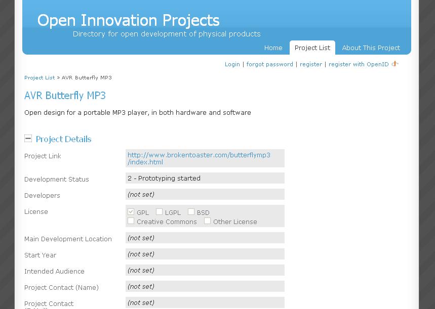 Open Innovation Projects (SiSt)