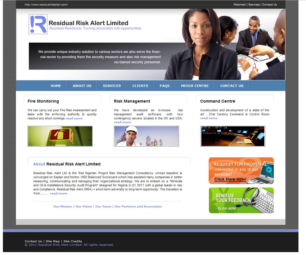 Residual Risk Alert Website (Mindfusion)