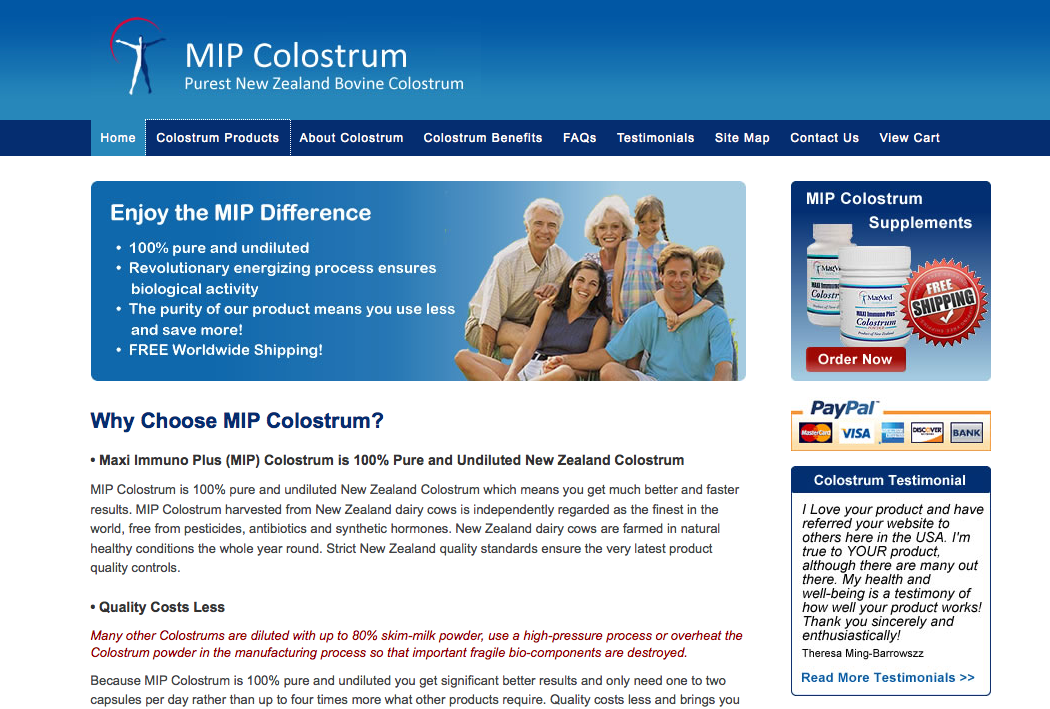 MIP Colostrum NZ (Eco)