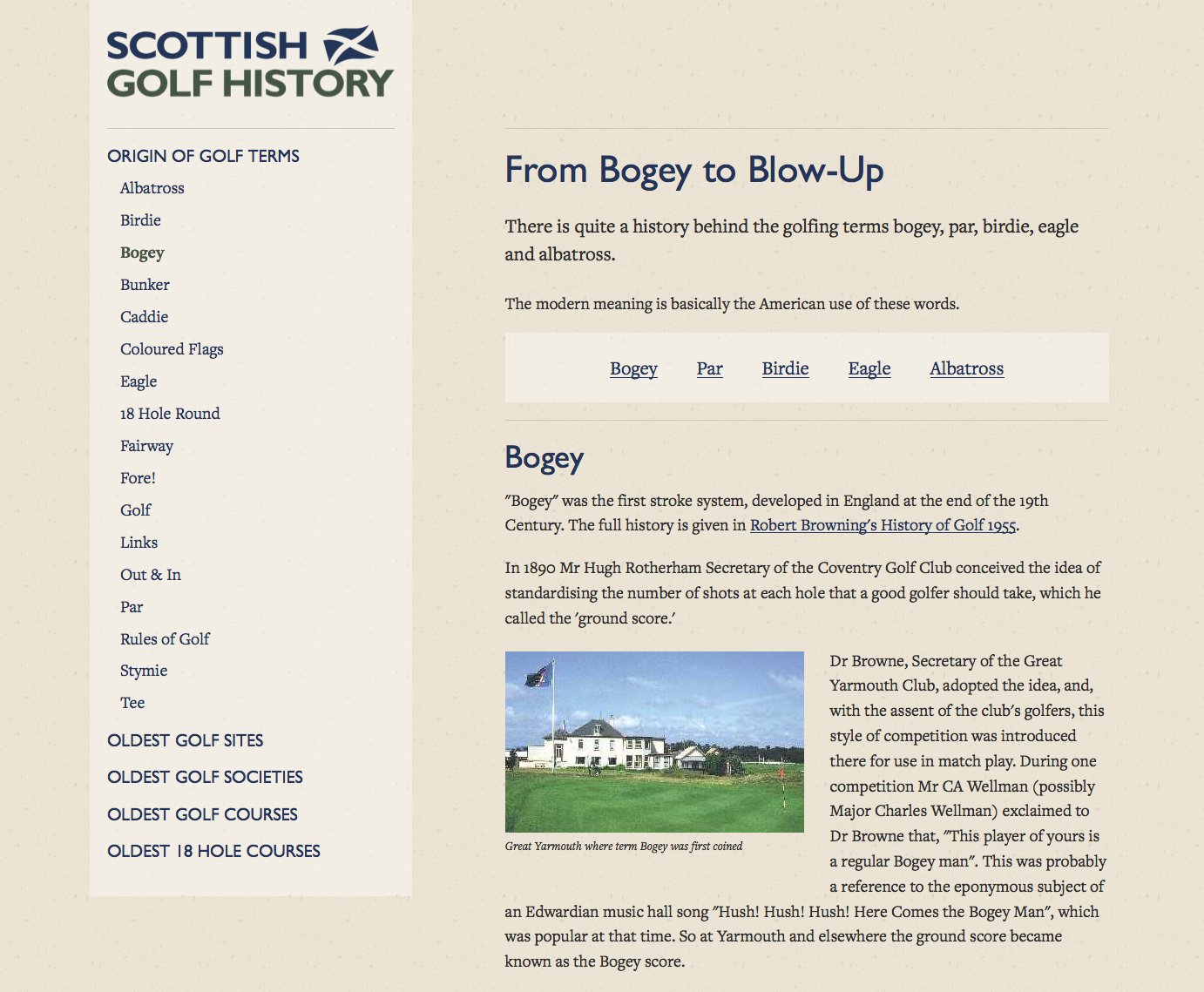 Scottish Golf History (purplespider)
