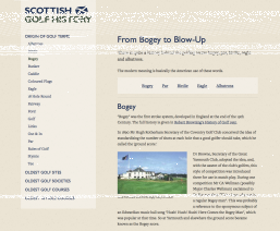 Scottish Golf History