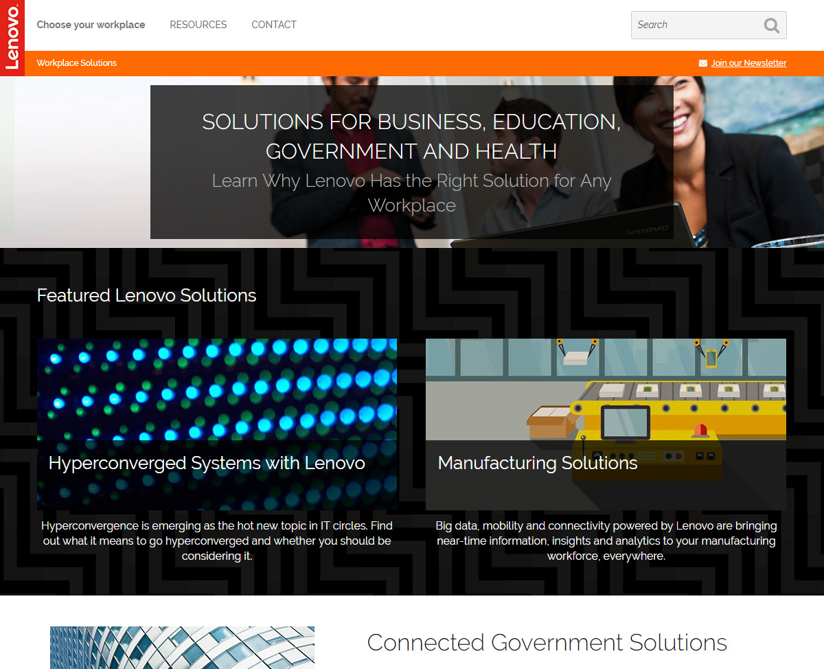 solutions home screen