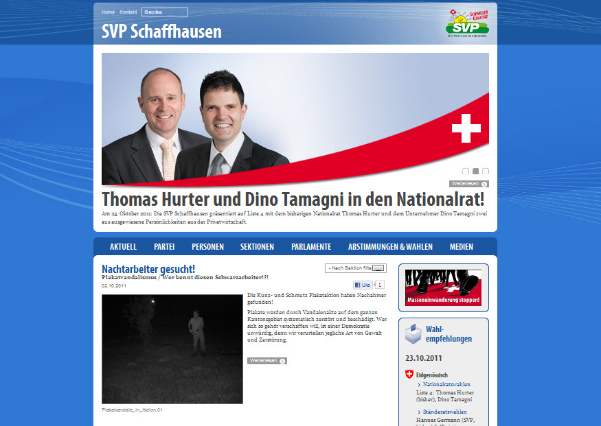 SVP Schaffhausen, Switzerland (xini)