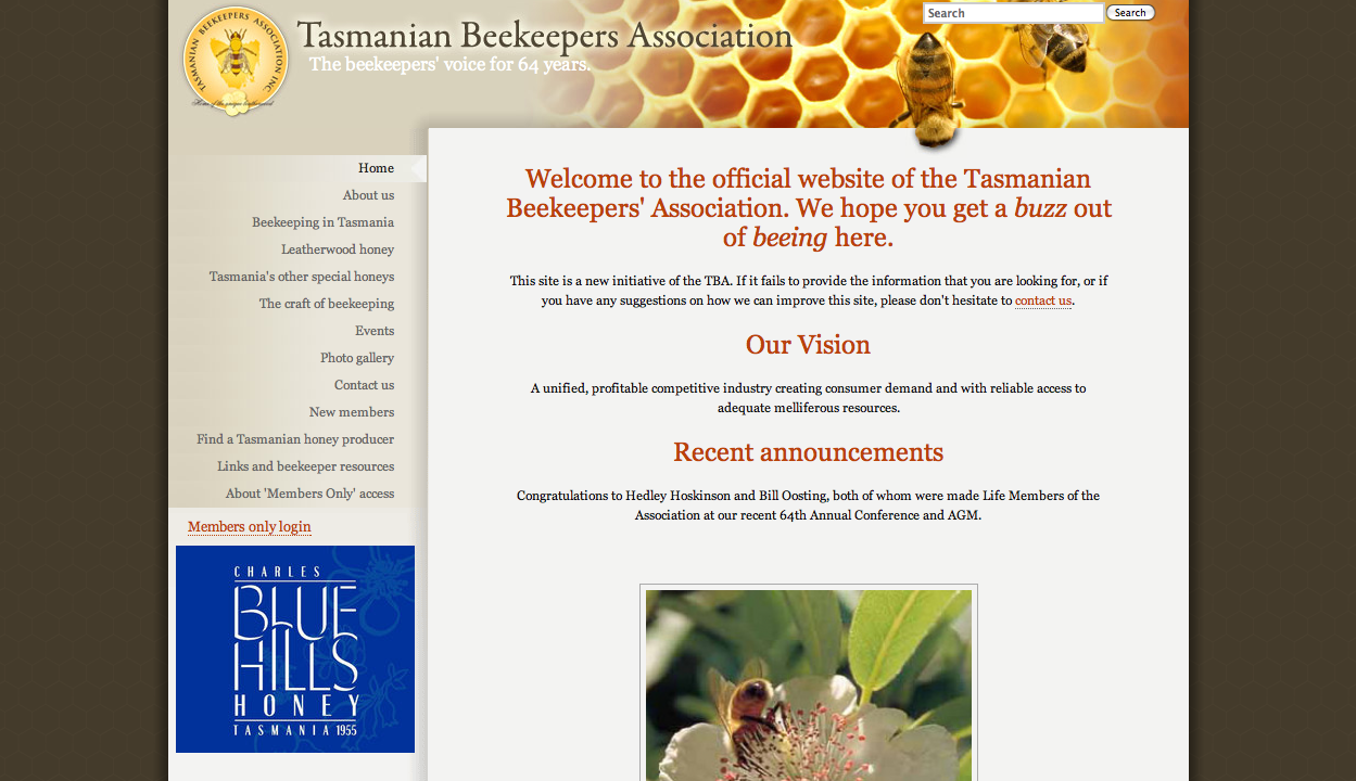 Tasmanian Beekeepers Association (http://ninja.net.au)