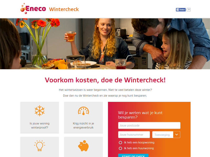 Eneco Wintercheck (WeDevelop)