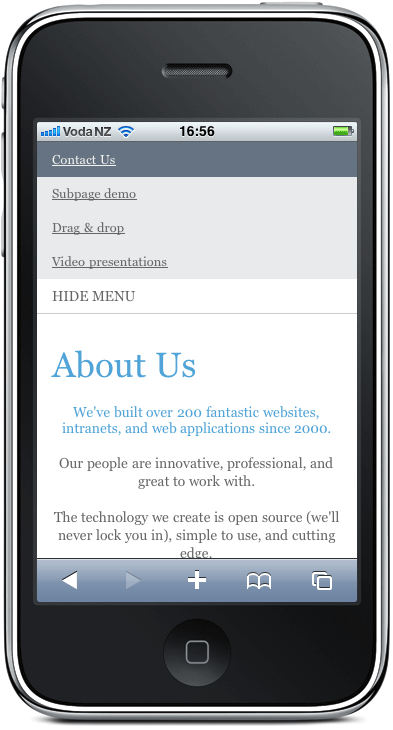 SilverStripe Mobile Module