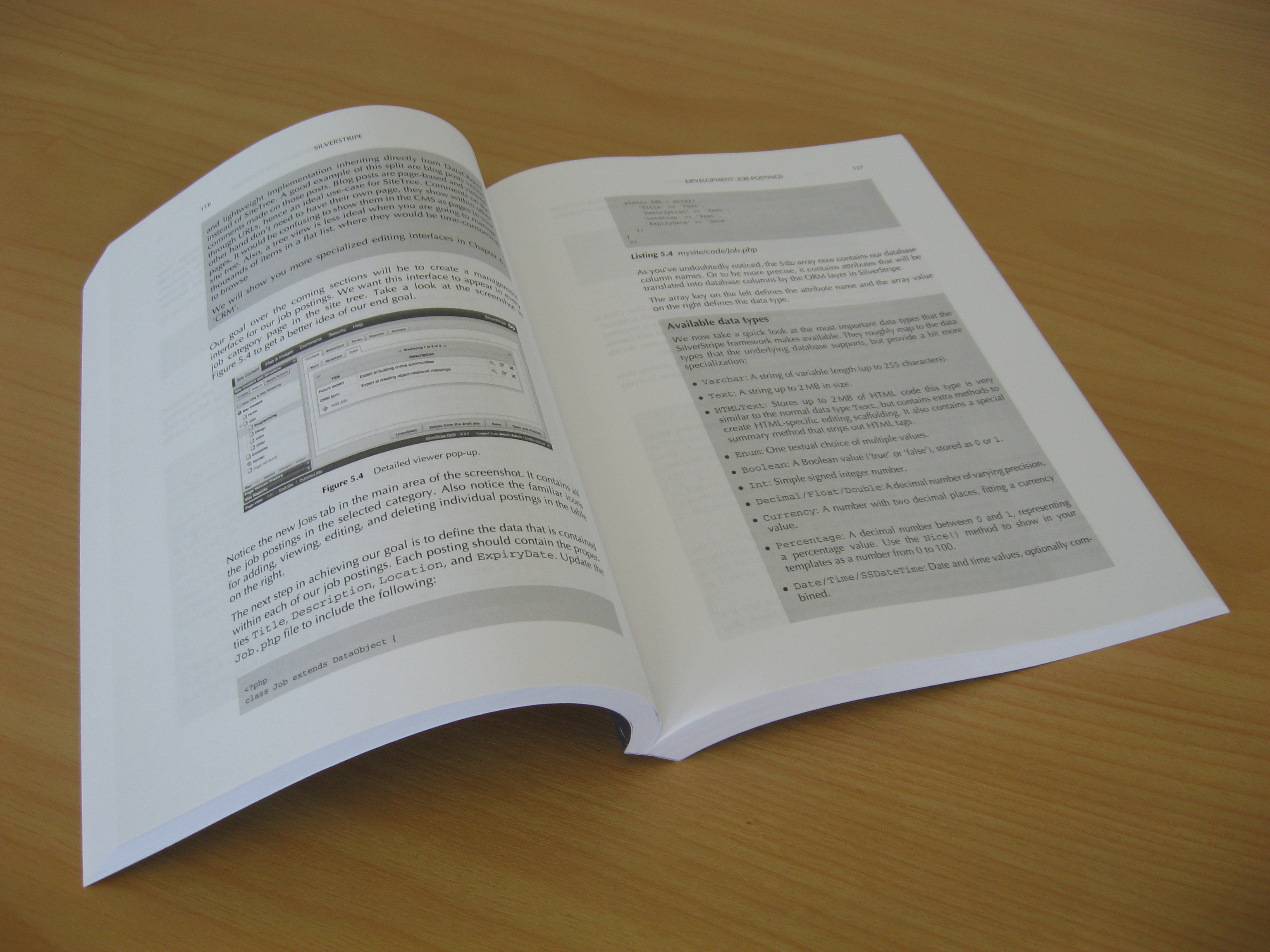 SilverStripe English Book - Cover Open