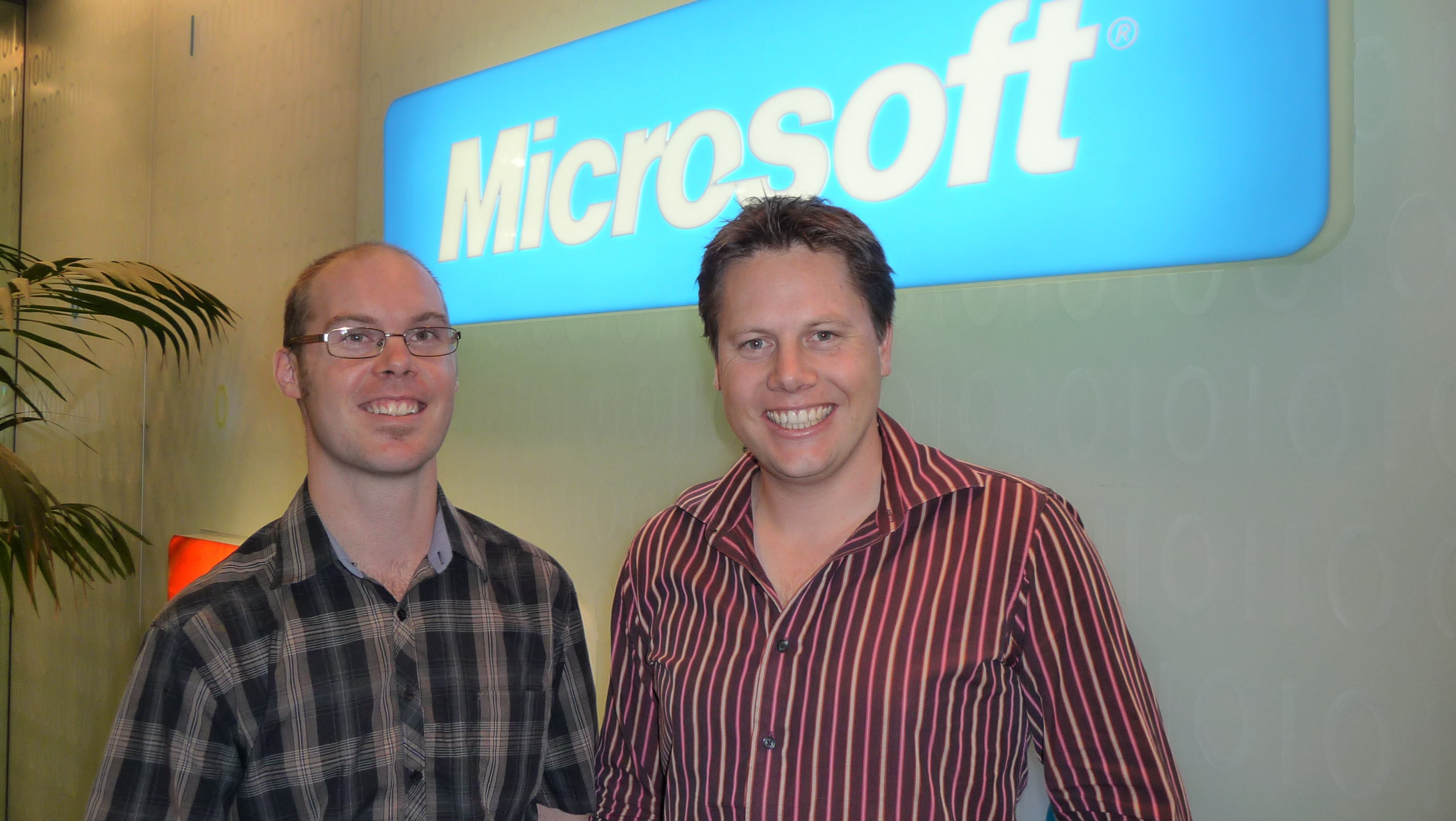 Sigurd Magnusson (SilverStripe) and Nigel Parker (Microsoft)